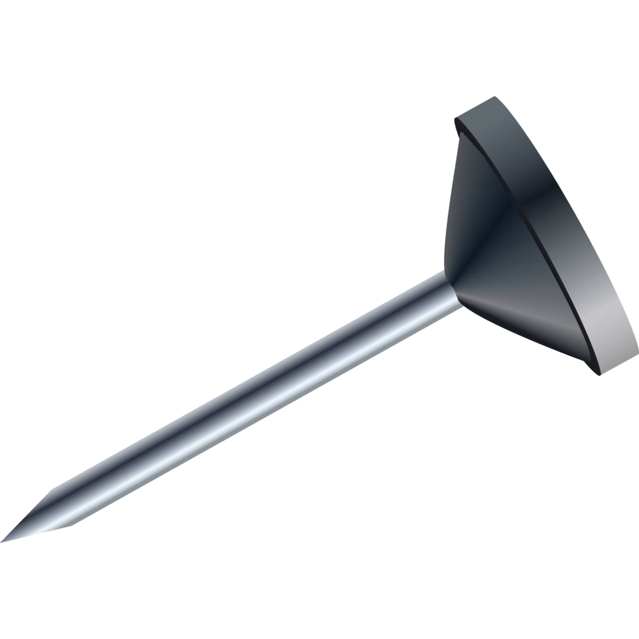 Exacompta Blisterbox + 100 Stück Flachkopfnadeln Ø5mm Spitze 8mm Schwarz 14501E