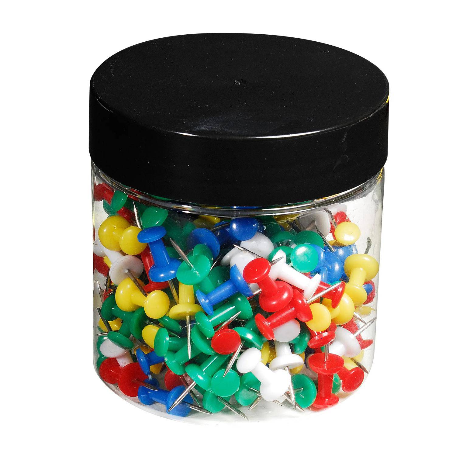 Exacompta Blisterbox 200x Pinnwandnadeln Push Pins Ø10mm 10mm sortiert 14769E