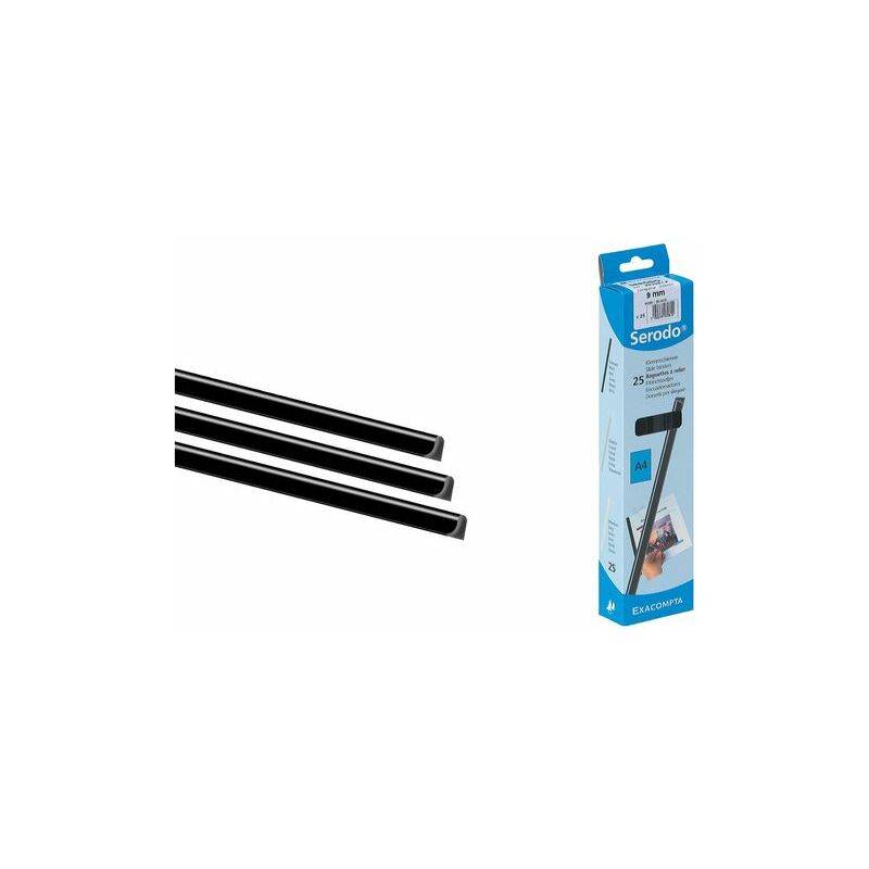 EXACOMPTA Klemmschienen Serodo, A4, 15 mm, transparent