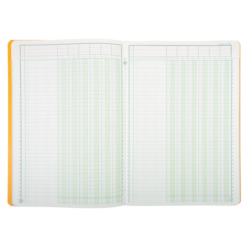 Exacompta Mehrkolonnenheft 6 Spalten 1 Seite 34 Zeilen 40 Blatt 110g A4 17060E