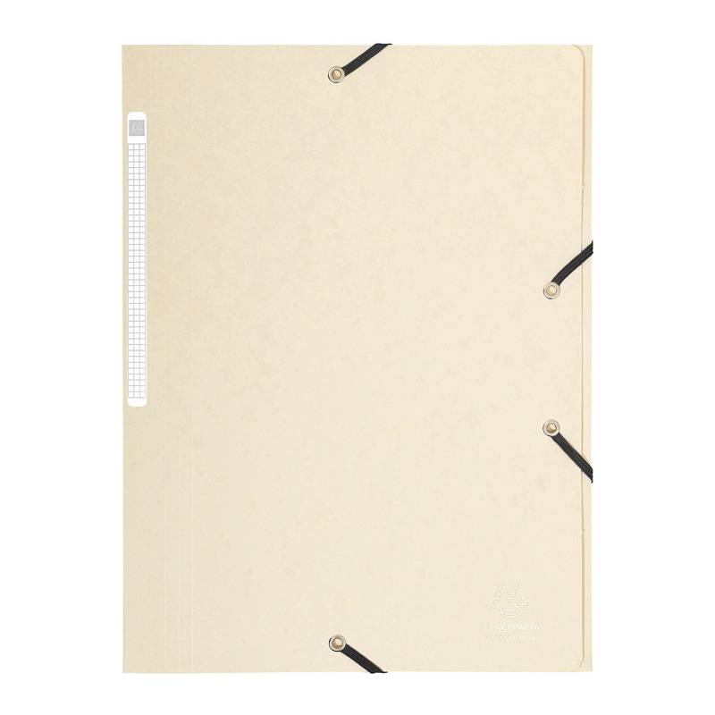EXACOMPTA Eckspannermappe, DIN A4, Karton, elfenbein