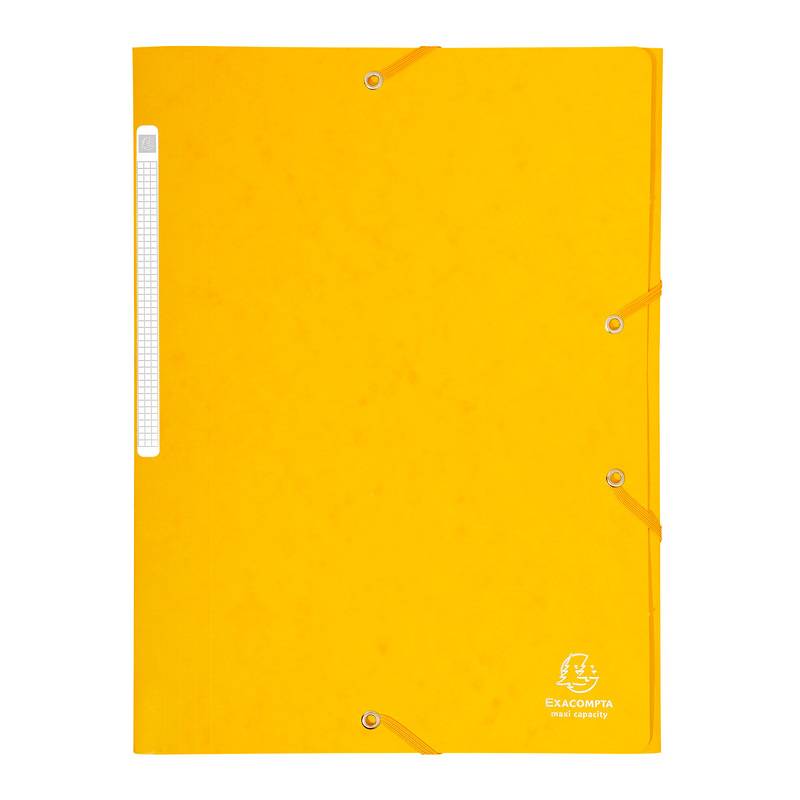 EXACOMPTA Eckspannermappe, DIN A4, Karton, gelb