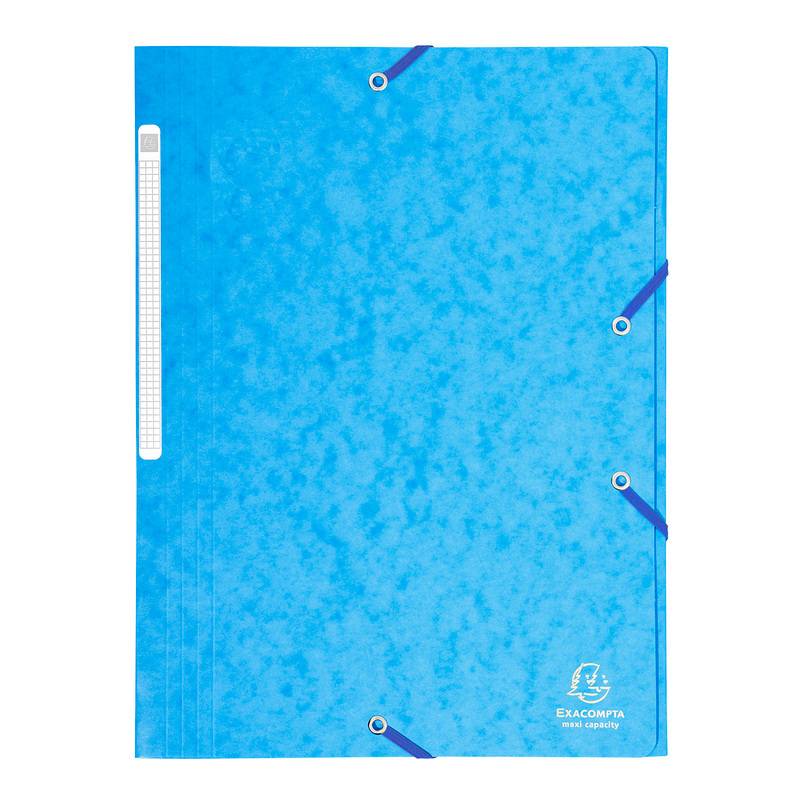 EXACOMPTA Eckspannermappe, DIN A4, Karton, türkis