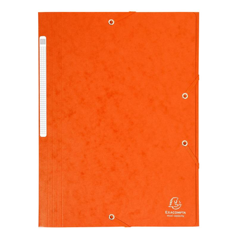 EXACOMPTA Eckspannermappe, DIN A4, Karton, orange