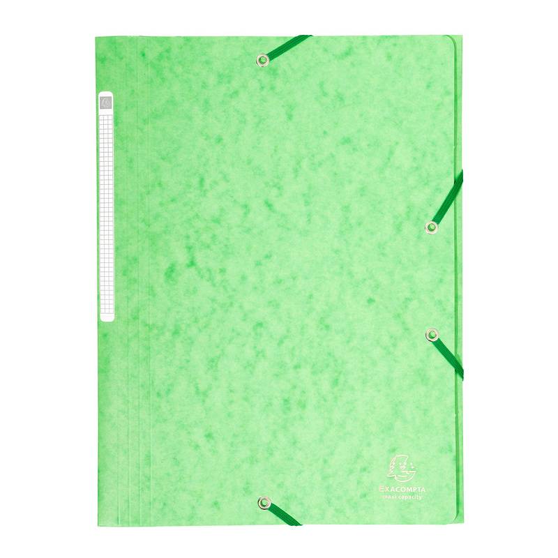 EXACOMPTA Eckspannermappe, DIN A4, Karton, lindgrün