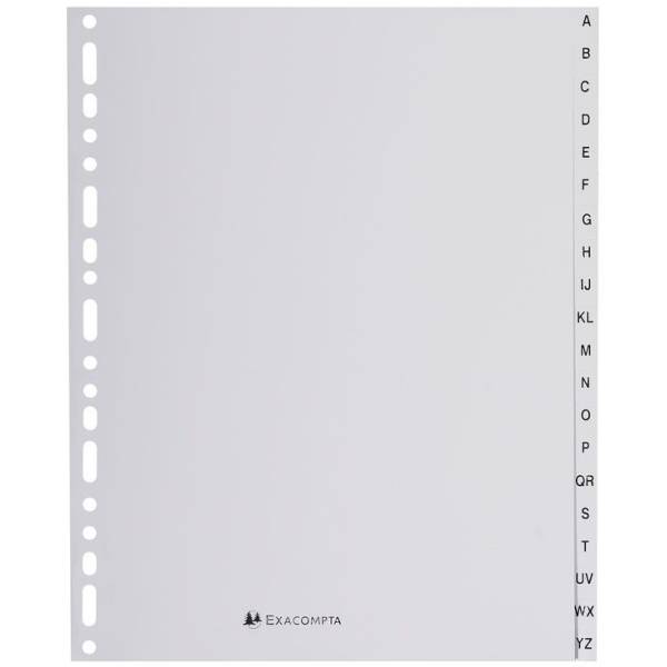 Register A4+ PP 20-teilig A-Z grau