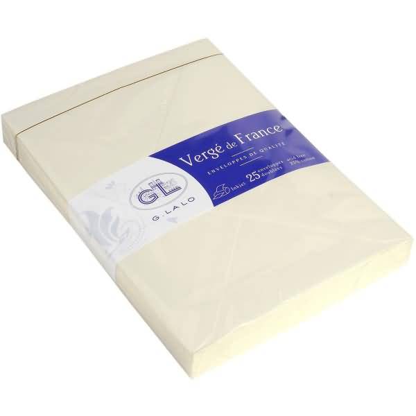 Umschläge Verge C5 VE=25 Stück elfenbein
