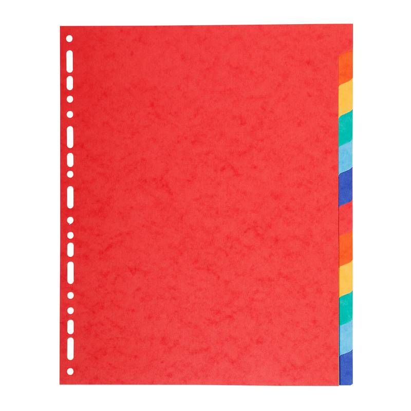 EXACOMPTA Karton-Register, DIN A4 Überbreite, 12-teilig