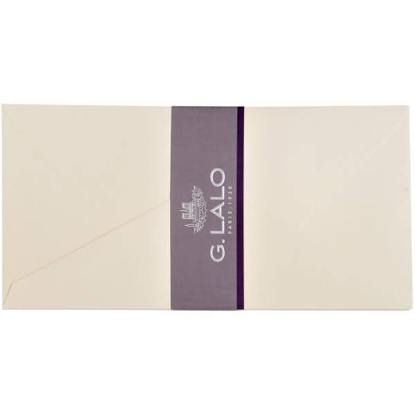 Umschläge Velin pur Coton DINlang 125g/qm VE=20 Stück weiß