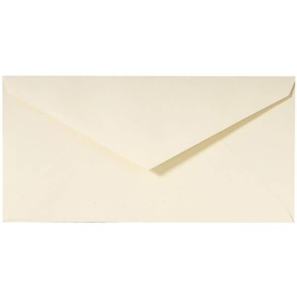 Umschläge Strohpapier DINlang 120g/qm VE=20 Stück elfenbein