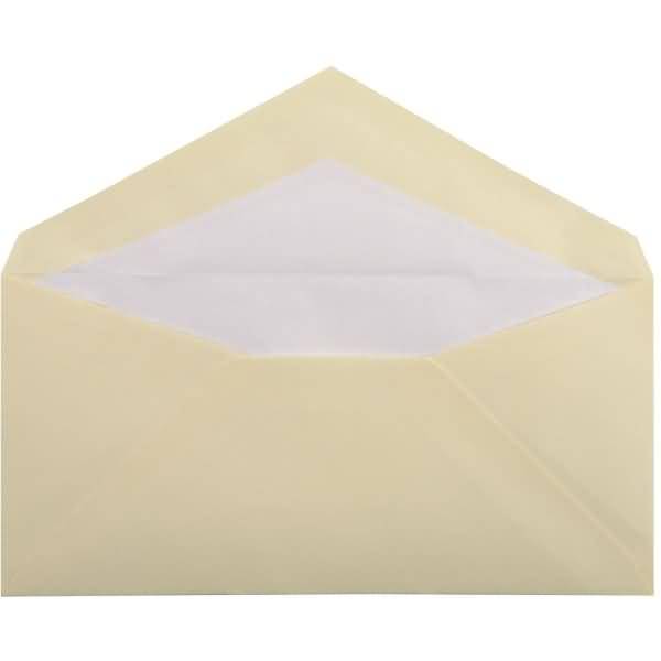 Umschläge Verge DINlang NK VE=25 Stück elfenbein