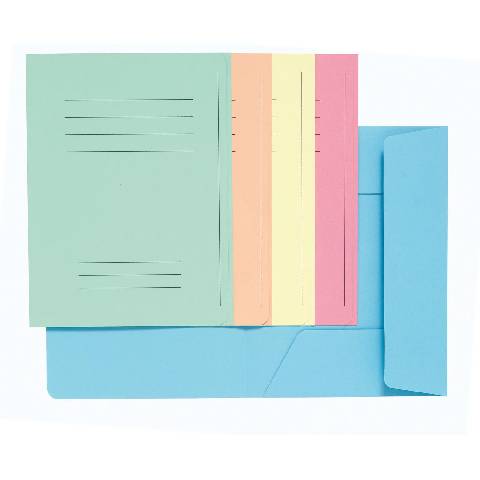 Exacompta Pack 50 Aktenmappen, + 3 Klappen, Index, A4, sortiert, 235000E