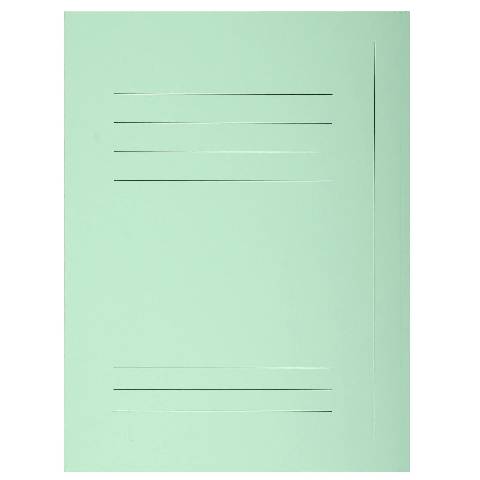 Exacompta Pack 50 Aktenmappen, + 3 Klappen, Index, A4, Hellgrün, 235004E