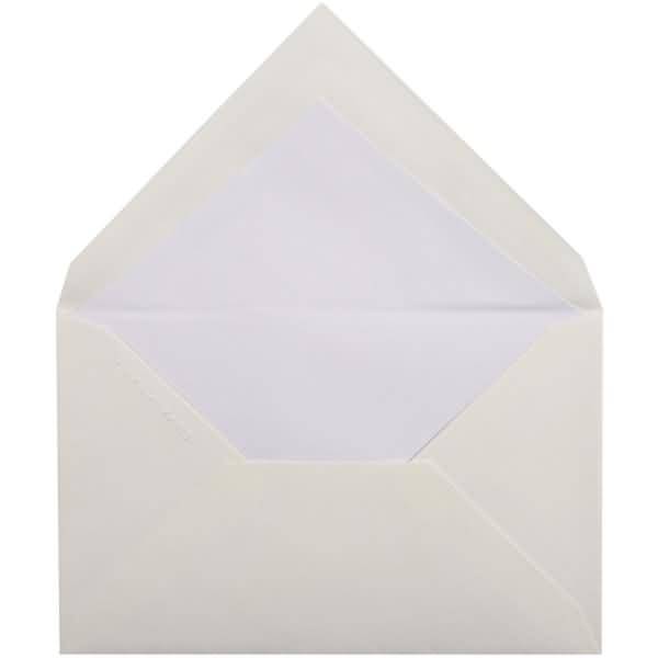 Umschläge Verge 140x90mm VE=25 Stück weiß