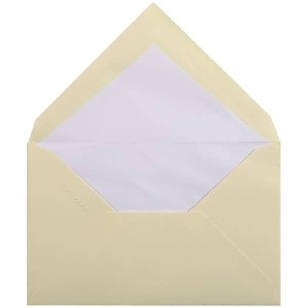 Umschläge Verge 140x90mm VE=25 Stück elfenbein