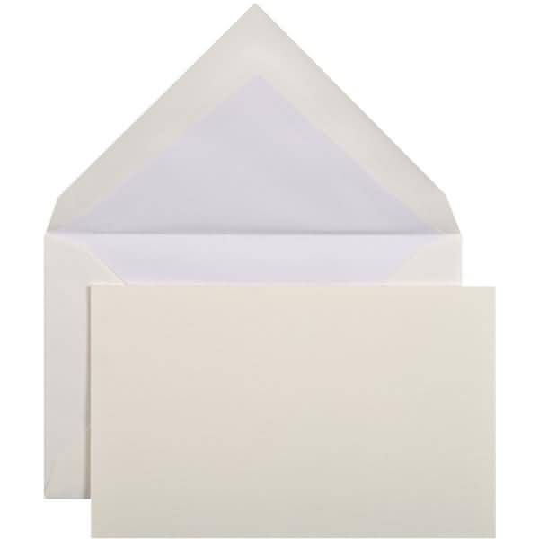 Korrespondenz-Set Verge 85x135mm VE=10 Karten/Umschläge elfenbein/weiß