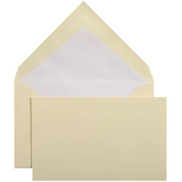 Korrespondenz-Set Verge 85x135mm VE=10 Karten/Umschläge elfenbein