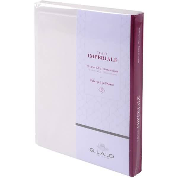 Karten & Umschläge Toile Imperiale C6 VE=10 Stück weiß