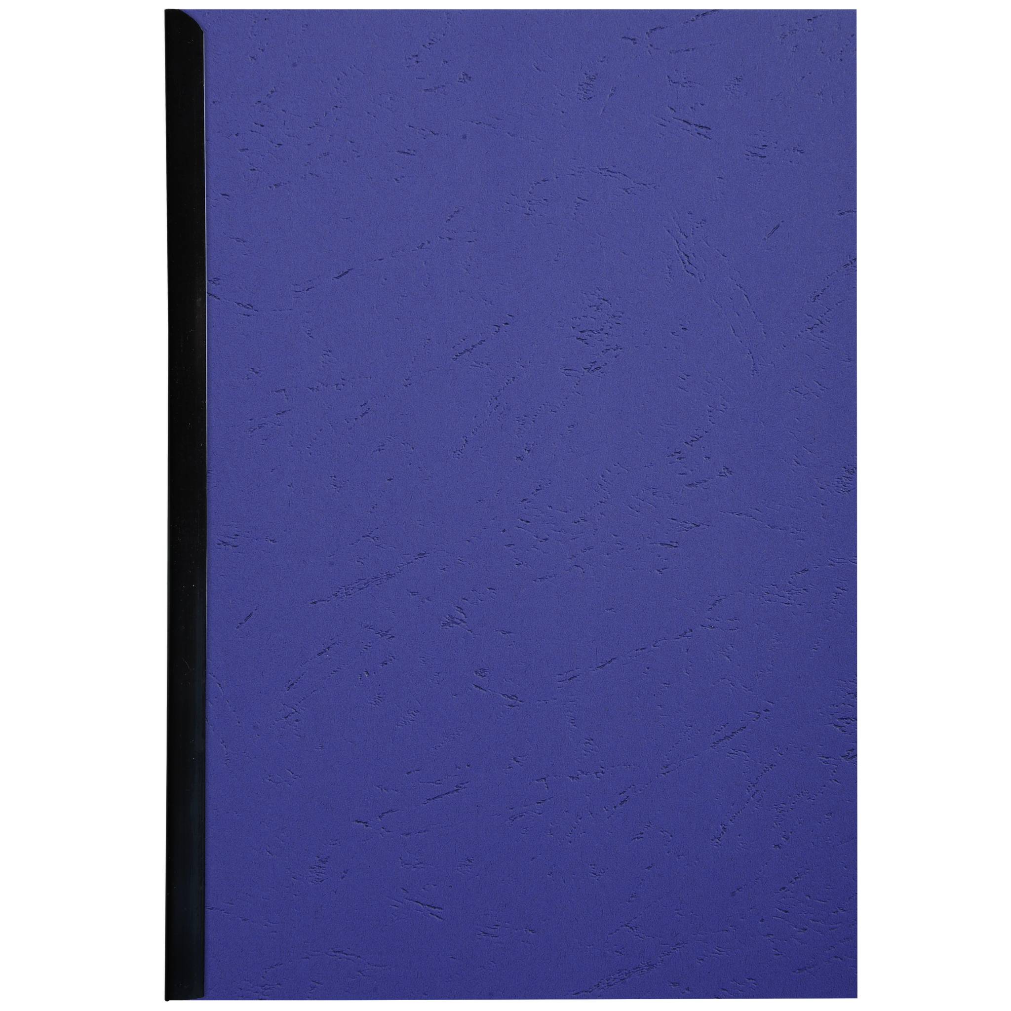 Exacompta 100er Einbanddeckel Evercover 270g/qm Lederprägung A4 Dunkelblau 2790C
