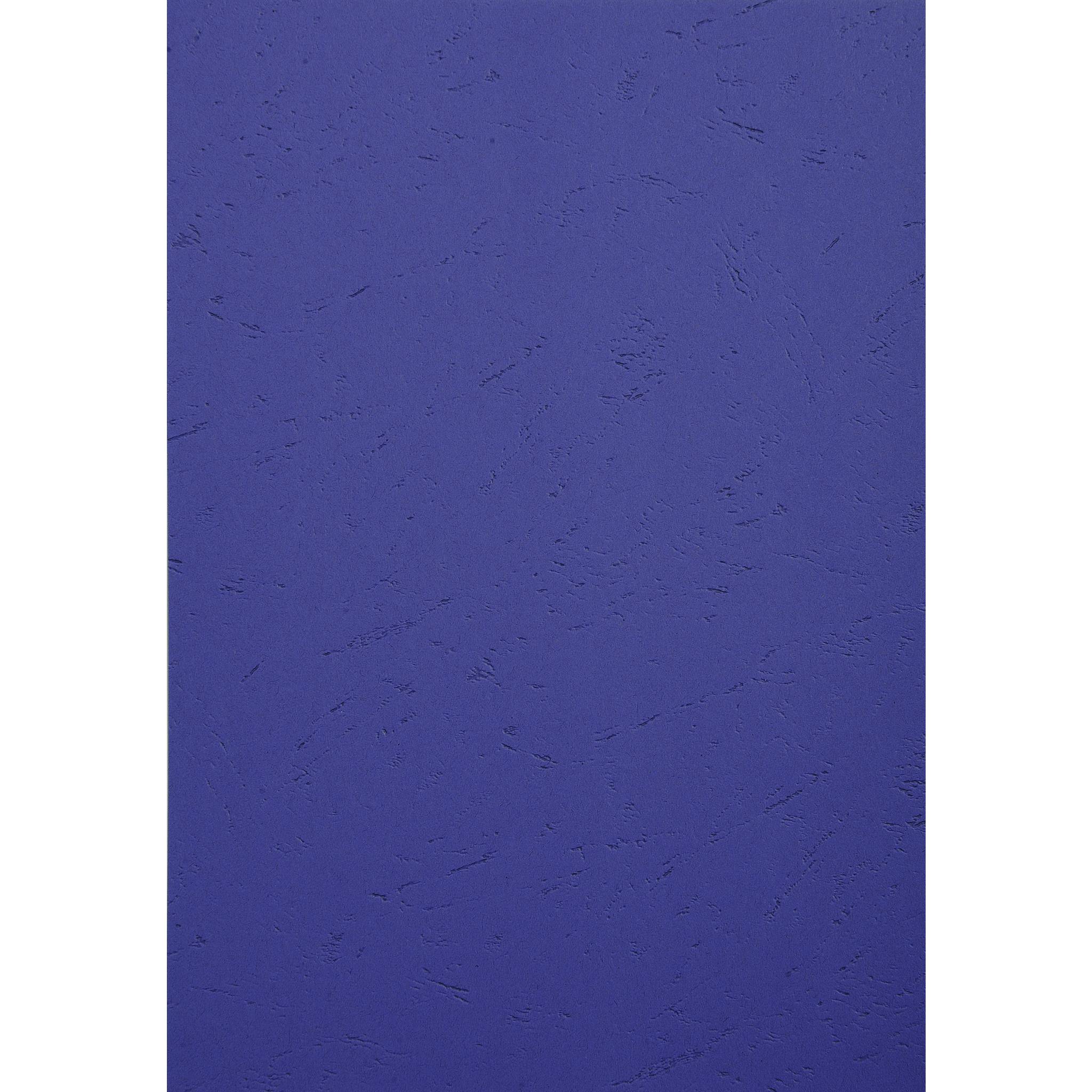 Exacompta 100er Einbanddeckel Evercover 270g/qm Lederprägung A4 Dunkelblau 2790C