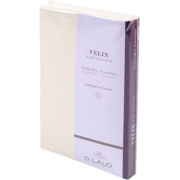 Karten & Umschläge Velin Hadern C6 VE=10 Stück creme