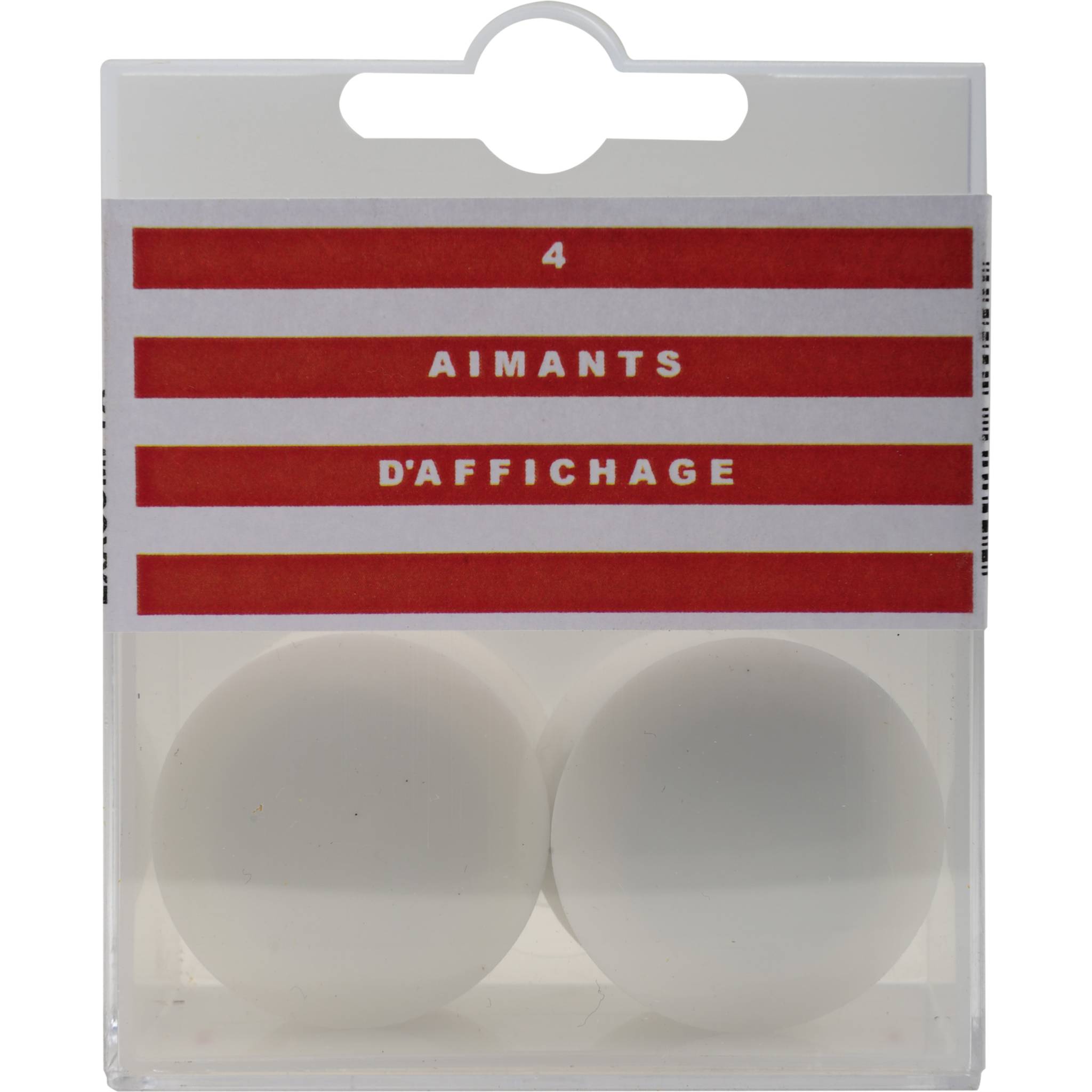 Exacompta Schachtel mit 4 Stück Magnete, Ø32mm - Weiß - 32000E