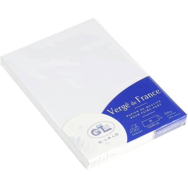 Tischaufsteller Verge gefaltet 35x100mm 210g/qm VE=25 Stück weiß