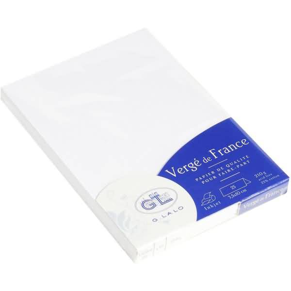 Tischaufsteller Verge gefaltet 35x100mm 210g/qm VE=25 Stück extraweiß