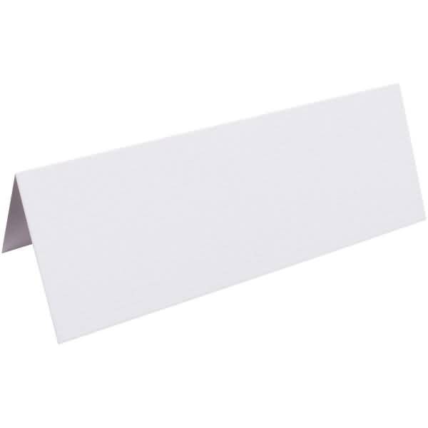 Tischaufsteller Verge gefaltet 35x100mm 210g/qm VE=25 Stück extraweiß