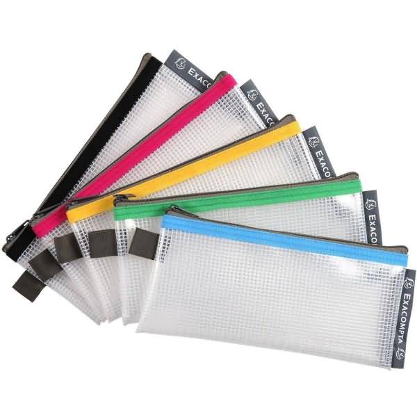 Reißverschlusstasche 8x18cm farbig sortiert