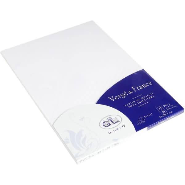 Papier Verge A4 210g/qm VE=25 Blatt extraweiß