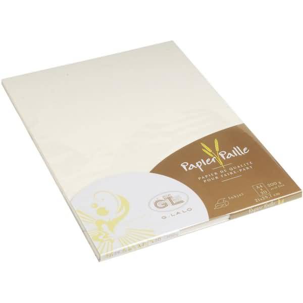 Papier Strohpapier A4 200g/qm VE=20 Blatt A4 200g/qm elfenbein