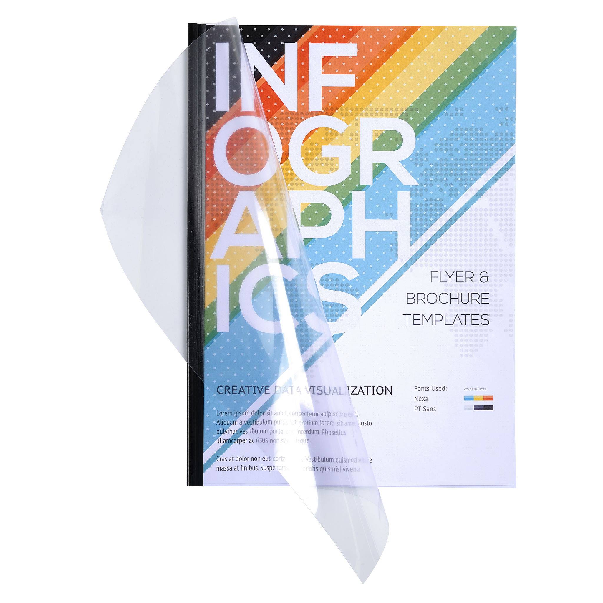 Exacompta 100er Pack Einbanddeckel aus PVC 200µ, für DIN A3 - Kristall - 42745E