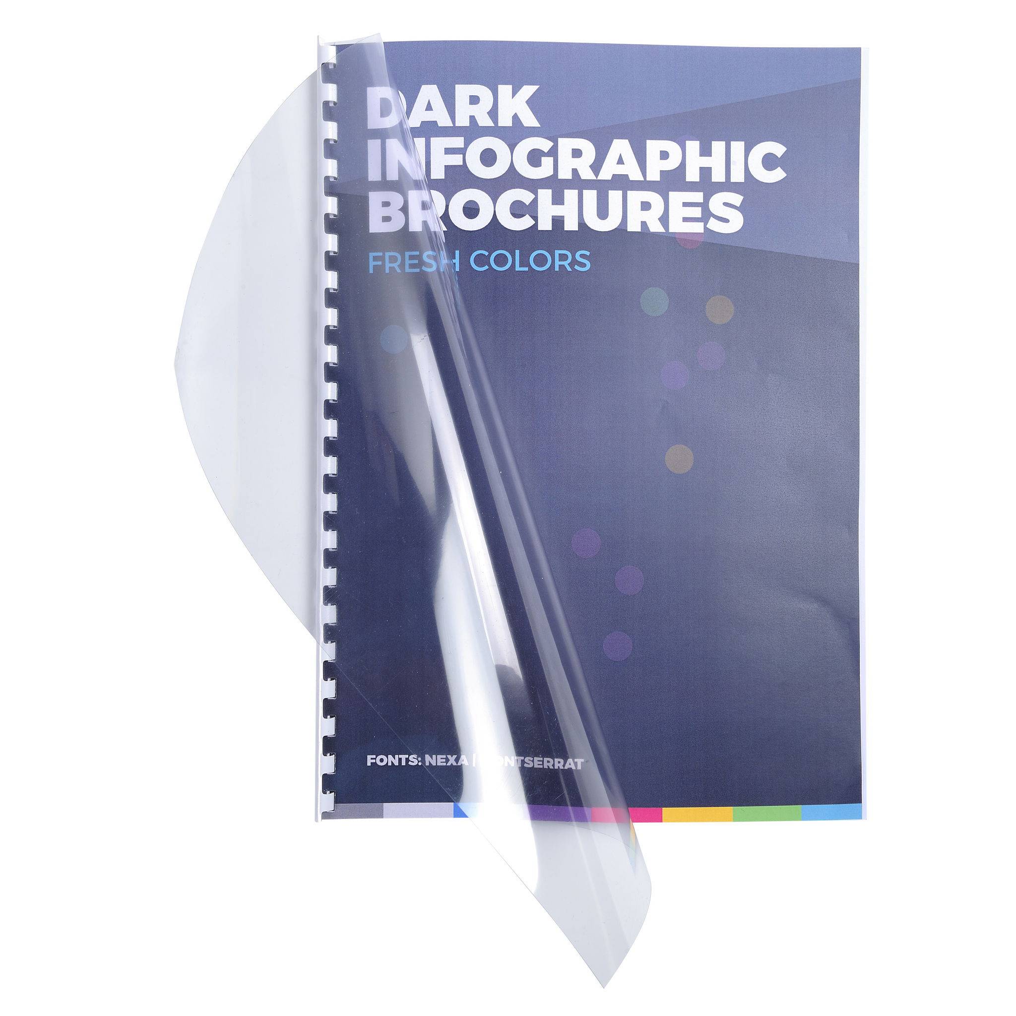 Exacompta 100er Pack Einbanddeckel aus PVC 300µ, für DIN A4 - Kristall - 42746E