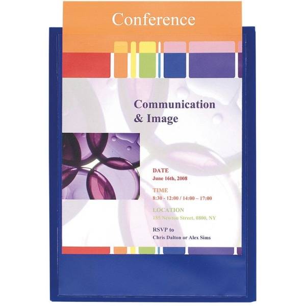Präsentationsmappe Krea Cover A4 PP blau