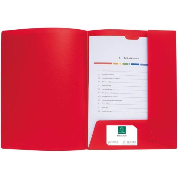 Präsentationsmappe Krea Cover A4 PP rot