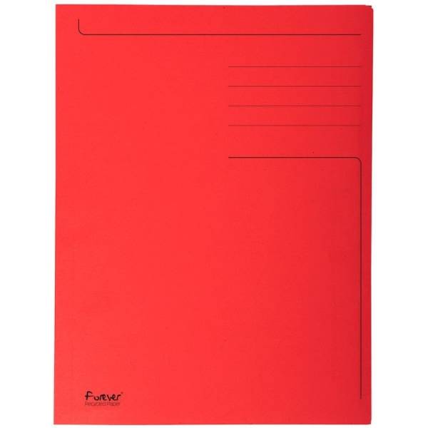 Aktenmappe A4 280 g/qm Karton rot