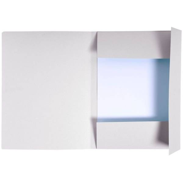 Aktenmappe A4 280 g/qm Karton hellgrau