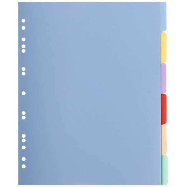 Register A4 Maxi PP blanco 6-teilig