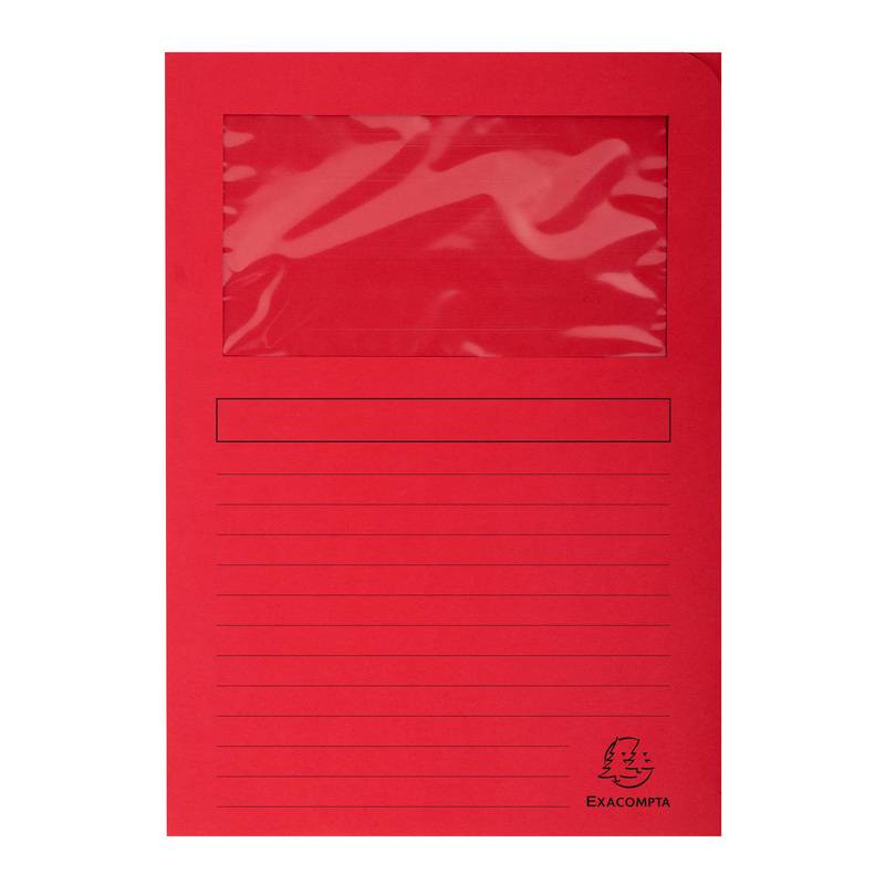 EXACOMPTA Sichtmappe FOREVER, DIN A4, 130 g/qm, rot