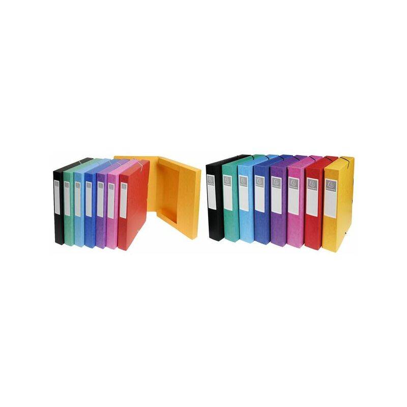 EXACOMPTA Sammelbox, Rückenbreite: 25 mm, farbig sortiert