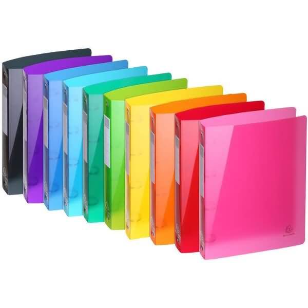 Ringbuch Iderama A4 PP 30mm 4 Ringe farbig sortiert