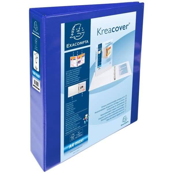 Präsentationsringbuch Kreacover A4 40mm 2 Ringe blau