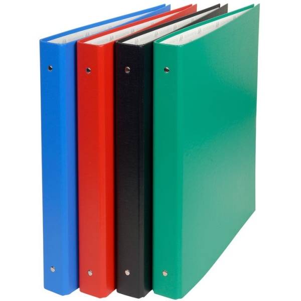 Ringbuch A4 Maxi PVC 30mm 4 Ringe farbig sortiert