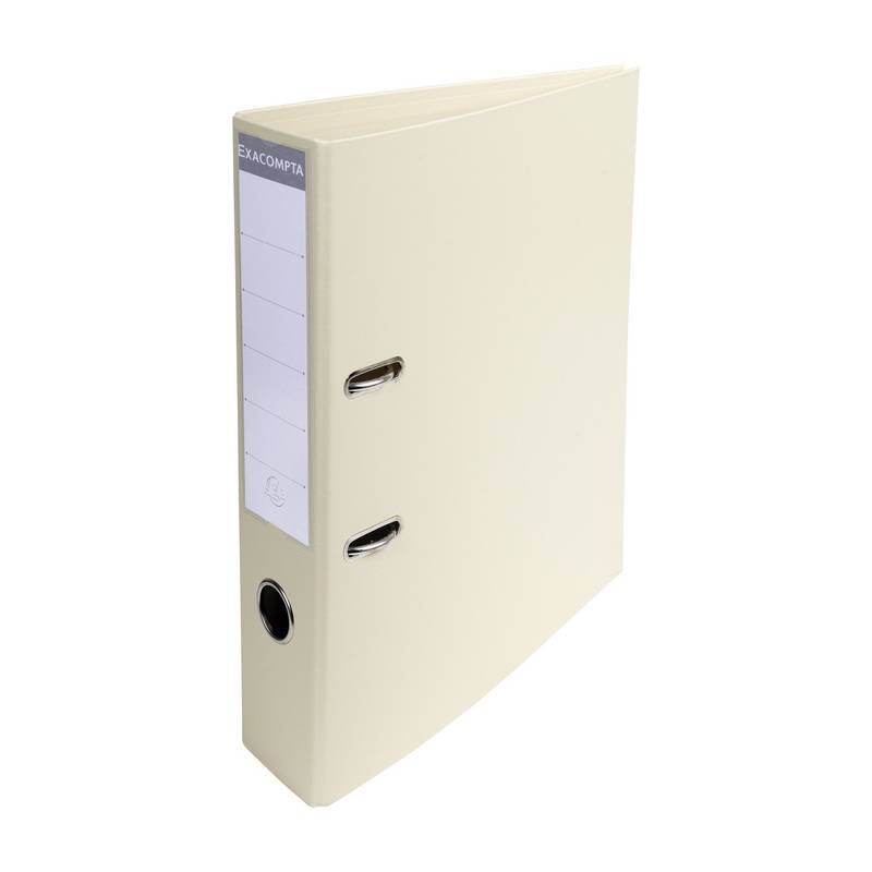 EXACOMPTA PVC-Ordner Premium, DIN A4, 70 mm, perlweiß