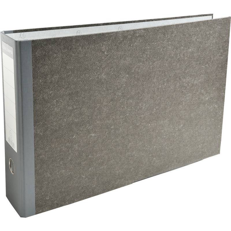 EXACOMPTA Ordner Wolkenmarmor, A3 quer, 80 mm, grau