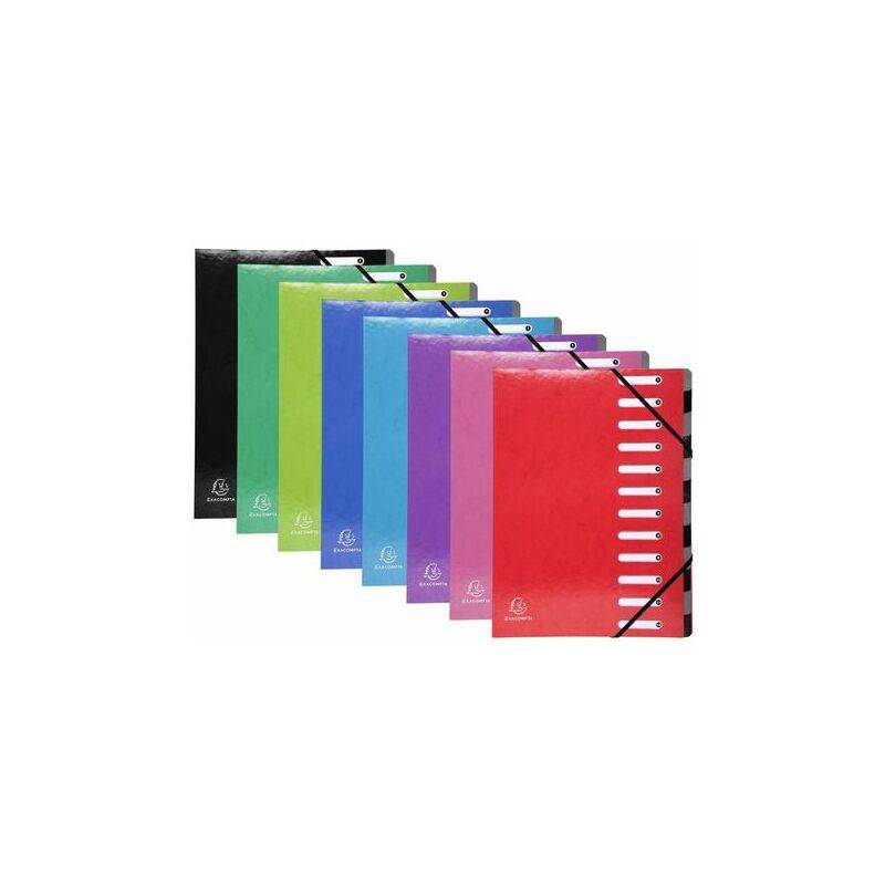 EXACOMPTA Ordnungsmappe Iderama, 12 Fächer, anisgrün