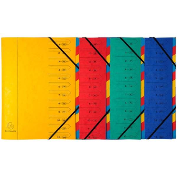 Ordnungsmappe Nature Future A4 12-teilig farbig sortiert