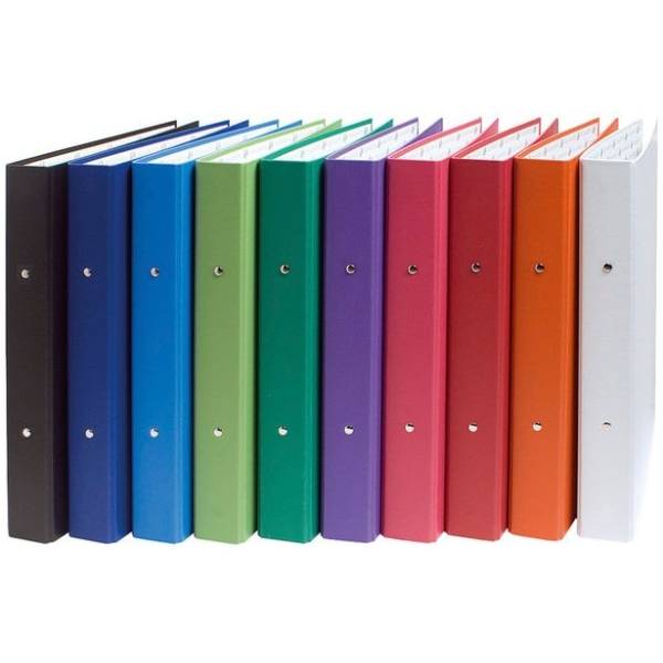 Ringbuch A4 PP 30mm 2 Ringe farbig sortiert