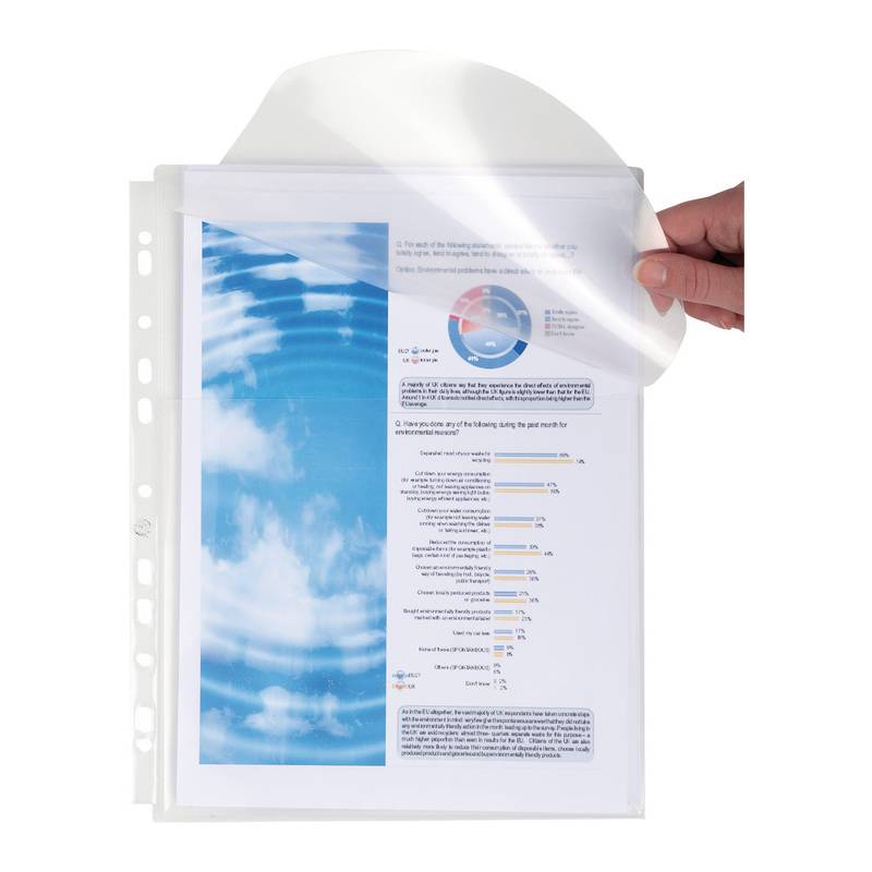 EXACOMPTA Prospekthülle mit Verschlusslasche, DIN A4, PP